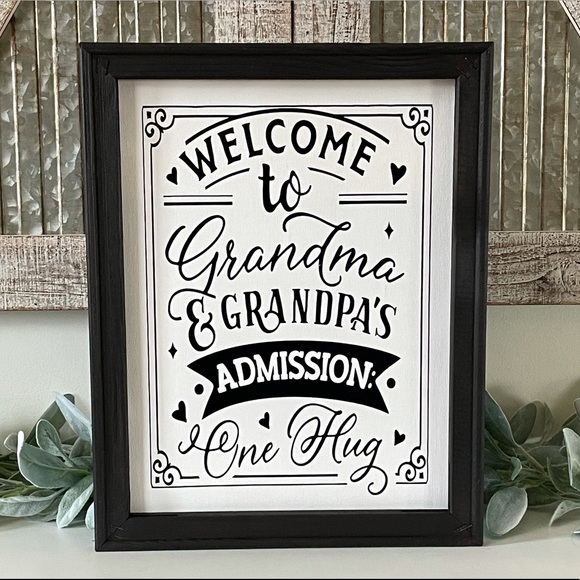 Welcome To Grandma And Grandpa’s Wall Decor - Picture 1 of 1